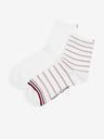 Tommy Hilfiger Short Sock Preppy 2-pack Čarape
