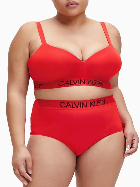 Calvin Klein Demi Bralette Plus Size High Risk Red Gornji dio kupaćeg kostima